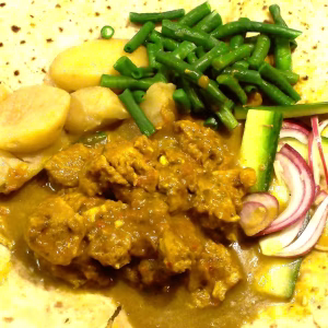 Roti met Lams kerrie